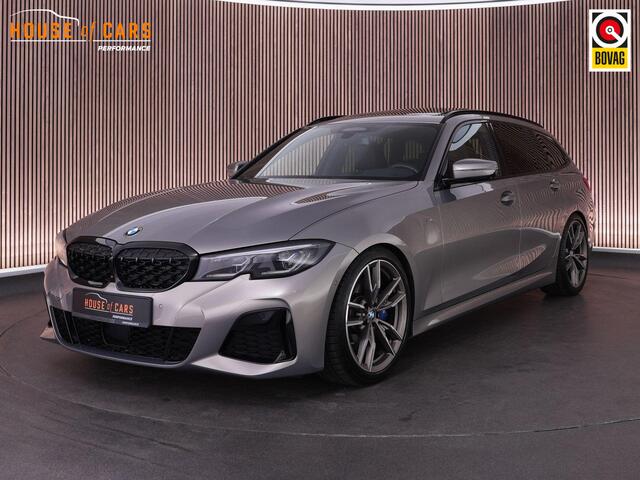 BMW 3-SERIE M340i xDrive Touring 374pk High Executive |dealer onderhouden|EU-auto|M-sport|KW schroefset|schuif/kantel dak|Harman&Kardon|Laser LED|HUD|elek. trekhaak|360 camera|stoel & stuurverwarming|elek. achterklep|