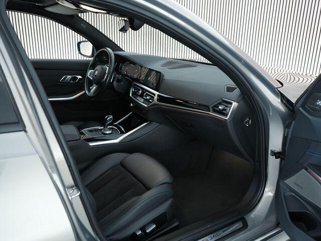 BMW 3-SERIE M340i xDrive Touring 374pk High Executive |dealer onderhouden|EU-auto|M-sport|KW schroefset|schuif/kantel dak|Harman&Kardon|Laser LED|HUD|elek. trekhaak|360 camera|stoel & stuurverwarming|elek. achterklep|