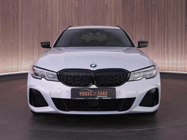 BMW 3-SERIE M340i xDrive Touring 374pk High Executive |Hockenheim Silver|M-sport stoelen|Laser LED|HUD|Apple Carplay|parkeercamera|stoelverwarming|ACC|19" lichtmetalen velgen|
