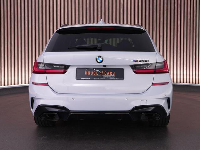 BMW 3-SERIE M340i xDrive Touring 374pk High Executive |Hockenheim Silver|M-sport stoelen|Laser LED|HUD|Apple Carplay|parkeercamera|stoelverwarming|ACC|19" lichtmetalen velgen|