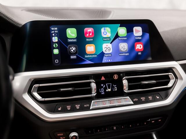 BMW 3-SERIE 330e High Executive 252Pk Automaat (SCHUIFDAK, DEALER ONDERHOUDEN, APPLE CARPLAY, GROOT NAVI, CAMERA, GETINT GLAS, BRUIN LEDER, SPORTSTOELEN, STUUR/STOELVERWARMING, SFEERVERLICHTING, NIEUWSTAAT)
