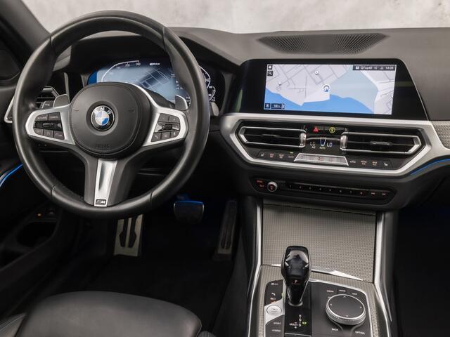 BMW 3-SERIE 330e M Sport High Executive 292Pk Automaat (PANORAMADAK, M PAKKET, APPLE CARPLAY, CAMERA, LEDER/ALCANTARA, SFEERVERLICHTING, GETINT GLAS, ELEK ACHTERKLEP, STOELVERWARMING, NIEUWSTAAT)