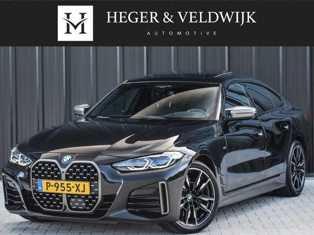 BMW 4-SERIE Gran Coupé M440i X-DRIVE | 374 PK | NL-AUTO | M-SPORT | ACTIVE CRUISE | SPORT-BRAKE | M-SPORT DFFERENTIAL | PANORAMADAK | MEMORY SEATS | AMBIANCE INTERIEUR | BMW LASER LIGHT | 360 CAMERA | HEAD-UP | DAB+ | HARMAN/KARDON | SHADOW-LINE