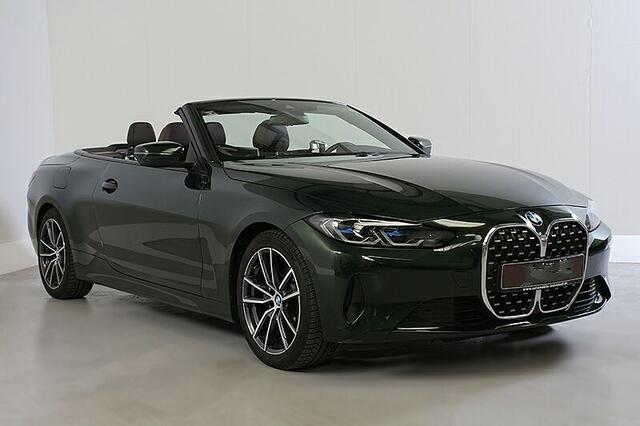 BMW 4-SERIE Cabrio 430iA ** LASER, NAVI+, BRUIN LEDER, NEKVERW, 18-inch LMV, VERW. STUUR ** 1e EIG - UNFALLFREI ** ** INFORMEER OOK NAAR ONZE AANTREKKELIJKE FINANCIAL-LEASE TARIEVEN **