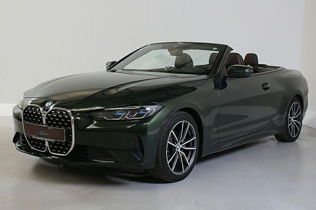 BMW 4-SERIE Cabrio 430iA ** LASER, NAVI+, BRUIN LEDER, NEKVERW, 18-inch LMV, VERW. STUUR ** 1e EIG - UNFALLFREI ** ** INFORMEER OOK NAAR ONZE AANTREKKELIJKE FINANCIAL-LEASE TARIEVEN **