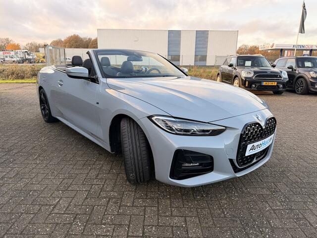 BMW 4-SERIE Cabrio 430i High Executive M Sport 19 Inch Leer Elek Stoelverstelling Nekverwarming Stuurwielverwarming ACC Brooklyn Grau Metallic