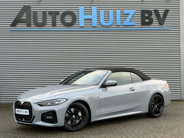 BMW 4-SERIE Cabrio 430i High Executive M Sport 19 Inch Leer Elek Stoelverstelling Nekverwarming Stuurwielverwarming ACC Brooklyn Grau Metallic