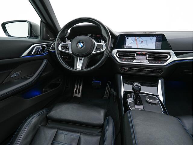 BMW 4-SERIE Coupé M440i xDrive High Executive Aut. *PANO | HEAD-UP | LASER-LED | ADAPTIVE-CRUISE | LUXURY-LEATHER | TOP-VIEW | HARMAN/KARDON | BLINDSPOT | KEYLESS | HEATED-SPORTSEATS | DAB+ | DIGI-COCKPIT | SHIFT-PADDLES | 19''ALU | TOWB