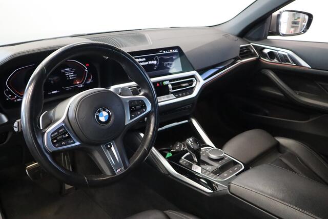 BMW 4-SERIE Cabrio M440i xDrive High-Executive 374PK Individueel-lak Navigatie Volleder 19LMV Head up