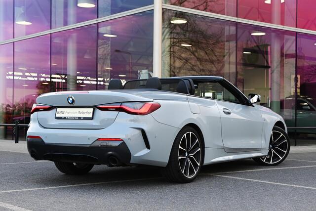 BMW 4-SERIE Cabrio 420i High Executive M Sport Automaat / Achteruitrijcamera / Air Collar / Stoelverwarming / Active Cruise Control / Ambiance verlichting / Stuurverwarming