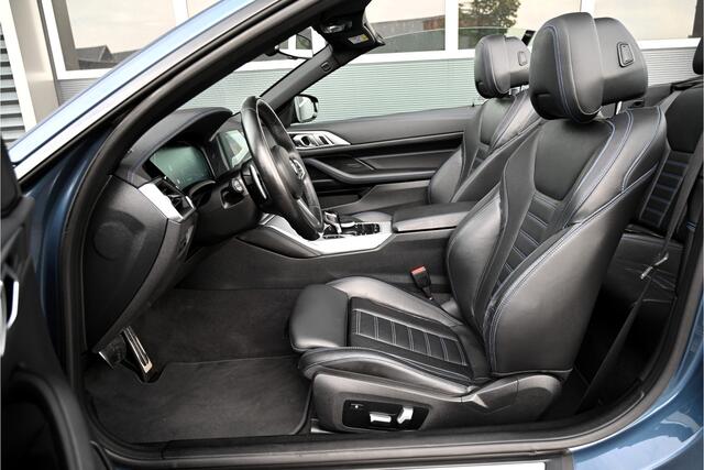 BMW 4-SERIE Cabrio 430i M-SPORT / LEDER / MEMORY / NEKVERWARMING / CAMERA / LED / SFEERVERLICHTING / NL AUTO