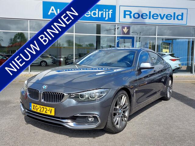 BMW 4-SERIE Gran Coupé 420i 184pk Automaat High Executive | Navi | Clima | Cruise | Led Koplampen | Leder+Sportstoel | Stoelverwarming V+A | Dodehoek+Rijstrooksensor | Pdc V+A+Assist+Camera | 18''lm | Trekhaak