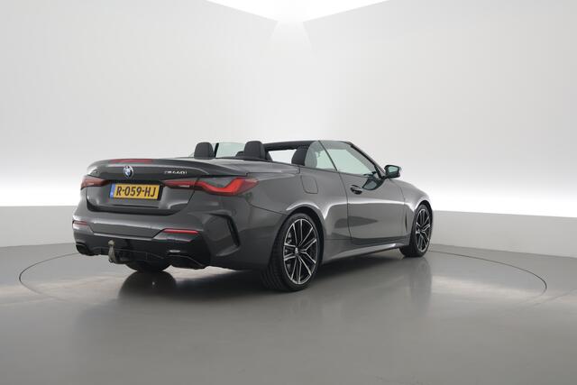 BMW 4-SERIE Cabrio M440i xDrive 374pk | HUD | Laser | Stoel/Stuur/nekverw. | Elek. Trekhaak | 360cam | Leder | Adapt. Cruise