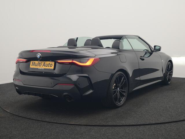BMW 4-SERIE Cabrio 430i M Sport 245pk Dealer O.H. | Adaptief Onderstel | Nekverwarming | Camera | Lederen Sportstoelen Memory & Verwarmd | Hifi Audio | Sfeerverlichting | Stuur Verwarmd | 19"L.M | Blis | Apple Carplay | Navigatie | DAB |
