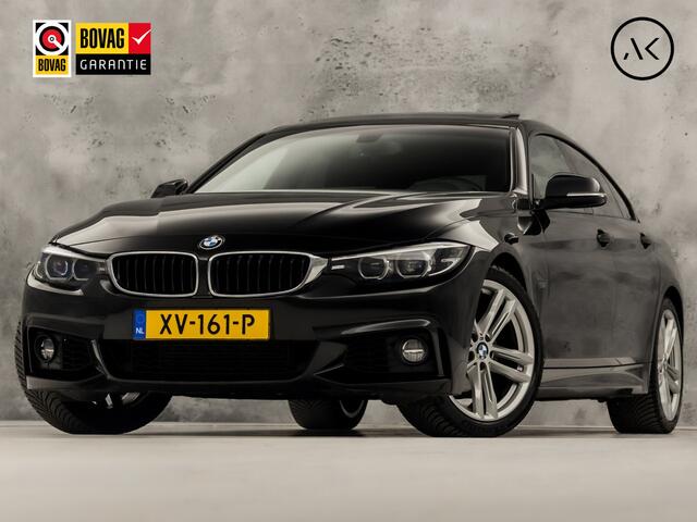 BMW 4-SERIE Gran Coupé 418i M Sport Automaat (SCHUIFDAK, M PAKKET, GROOT NAVI, HARMAN/KARDON, STOELVERWARMING, GETINT GLAS, SPORTSTOELEN, PARKEERSENSOREN, NIEUWE APK, NIEUWSTAAT)