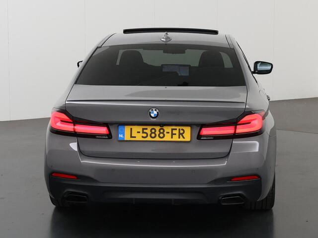 BMW 5-SERIE 530i High Executive Edition M-Sport | Laser Licht | Schuif/Kantel Dak | Stuur/Stoelverwarming | Comfort Zetels + Geheugen | 360 Camera | Adaptieve Cruise Control | Harman/Kardon Audio | Dodehoek Detectie |
