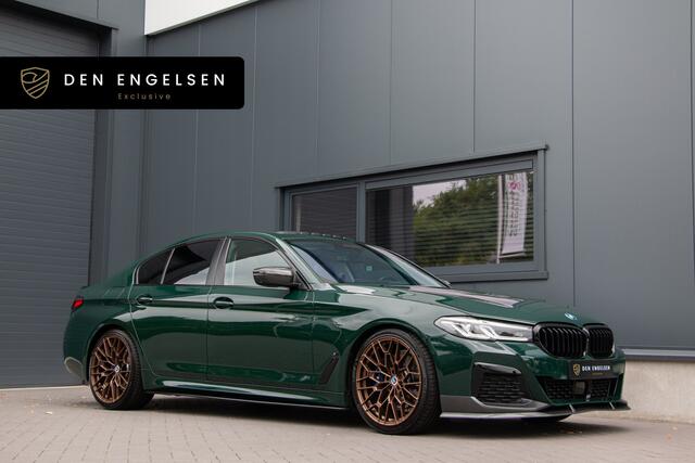 BMW 5-SERIE 545e 394PK xDrive M-Sport | ACC | 360 Cam | Comfortstoelen | Driving Assisted Professional | Pano | Head Up | Lane & Side Assist | 20"| Memory | Led Koplampen | Dab+ | Alarmsysteem | Active Guard | Sfeerverlichting | Memory | Individual British Racing Gre