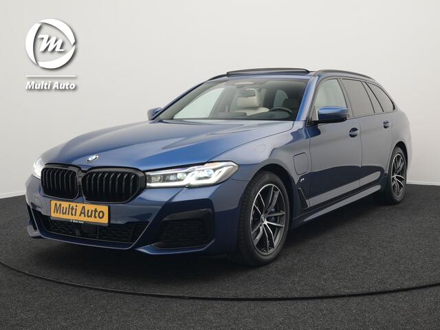 BMW 5-SERIE Touring 530e xDrive M-Sport Plug In Hybrid PHEV | Panodak | Adaptive Cruise | Harman/Kardon | Laser LED | Carplay | 360 Camera | Head Up | Electrische Lederen Sportstoelen met Geheugen | Stoel Verwarming |