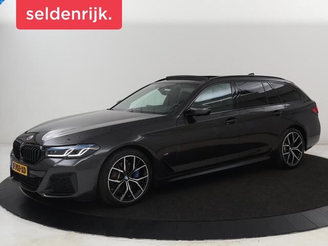 BMW 5-SERIE 530i High Executive | M Sport | Panoramadak | Trekhaak | Nappaleder | Stoelverwarming | Laser Light | Carplay | Sfeerverlichting | Camera | Navigatie | Keyless | Stuurverwarming