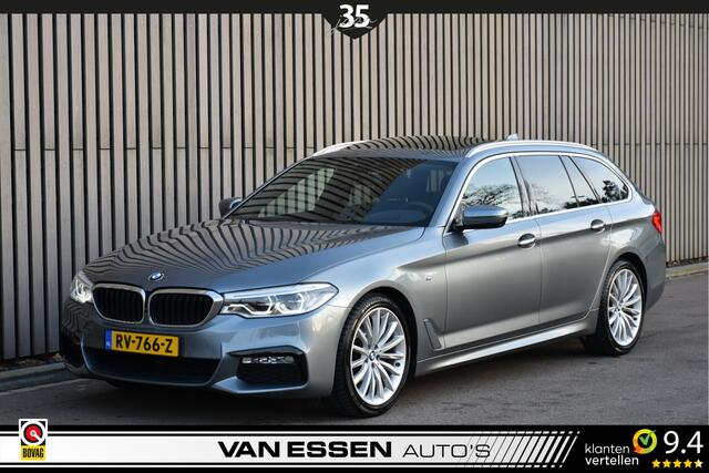 BMW 5-SERIE Touring 520i High Executive M-Sport Pano 360-Camera Leder Memory Head-Up Trekhaak!