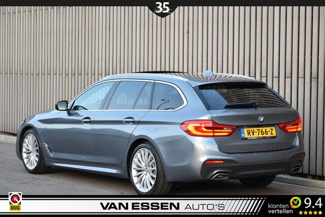 BMW 5-SERIE Touring 520i High Executive M-Sport Pano 360-Camera Leder Memory Head-Up Trekhaak!