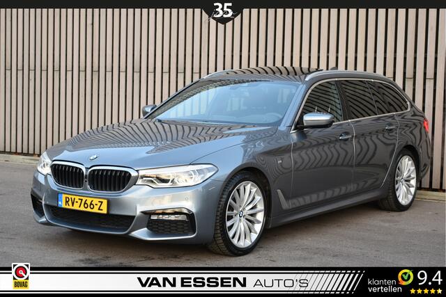 BMW 5-SERIE Touring 520i High Executive M-Sport Pano 360-Camera Leder Memory Head-Up Trekhaak!