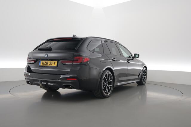 BMW 5-SERIE Touring 530e xDrive M Sport | Pano | HUD | Laser | Memory | Camera | Harman Kardon | Elek. Trekhaak | Leder | 19''