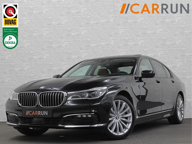BMW 7-SERIE 730d xDrive | Schuifdak | Massage | 360 Camera | Soft-Close | ACC | Laser-LED | Indiv. Leder | Luchtvering | Achterasbesturing | Comfortstoelen | Stoelventilatie | Head-Up | 4-Zone Clima | Keyless-Entry | Driving Assist Pro. | Sfeerverlichting |