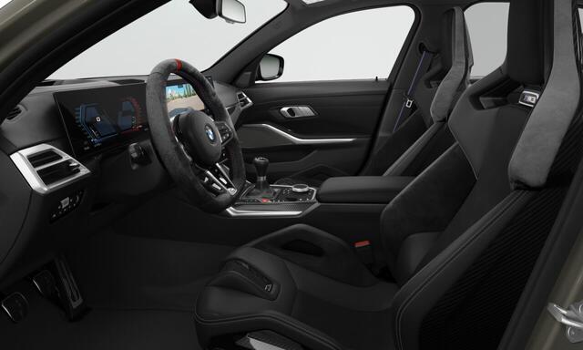 BMW M3 | Manhatten green | 19/20'' | M Race Track Pack | Carbon ext. | Park. Plus | Stuurverw. | Alcantara stuur | Comf. Acc. | Driv. Ass. | Harman/Kardon | M Adapt. onderst.