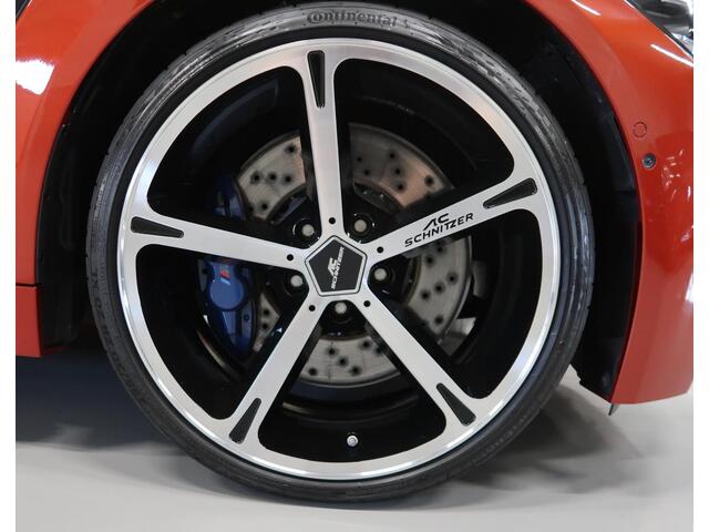 BMW M4 4-serie Cabrio Sakhir Orange, BTW auto, 20 inch AC Schnitzer velgen Head-Up Navigatie Harman-Kardon Leer Nekverwarming Nieuwstaat! BMW dealer onderhouden