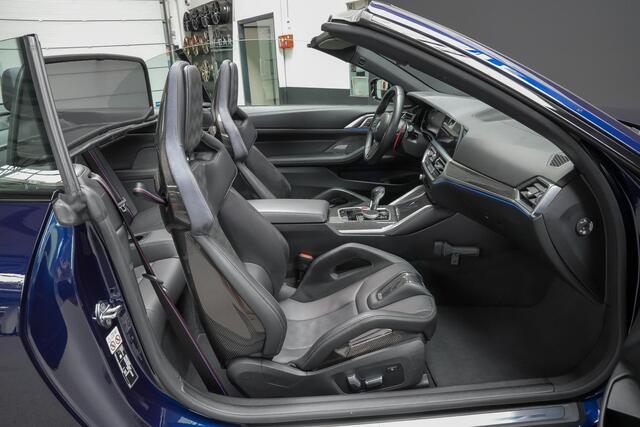 BMW M4 Cabrio xDrive Competition |BTW|org. NL|dealer onderhouden|carbon schaalstoelen|keramisch|HUD|Harman&Kardon|memory|Laser LED|Apple Carplay|blind spot|