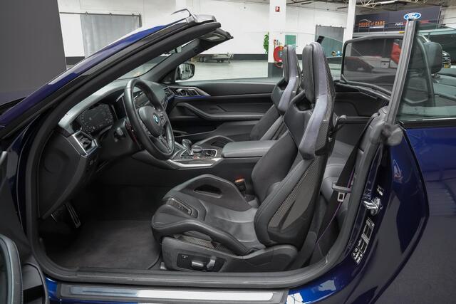 BMW M4 Cabrio xDrive Competition |BTW|org. NL|dealer onderhouden|carbon schaalstoelen|keramisch|HUD|Harman&Kardon|memory|Laser LED|Apple Carplay|blind spot|