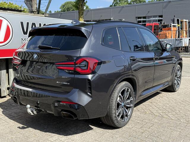 BMW X3 xDrive30e M Sport 20"/Panoramadak/Trekhaak/Leder + memory/360 camera/Harman Kardon/Keyless/Dodehoek/Head-up/Adaptief onderstel + Sport steering/Stoelverwarming/Alarm