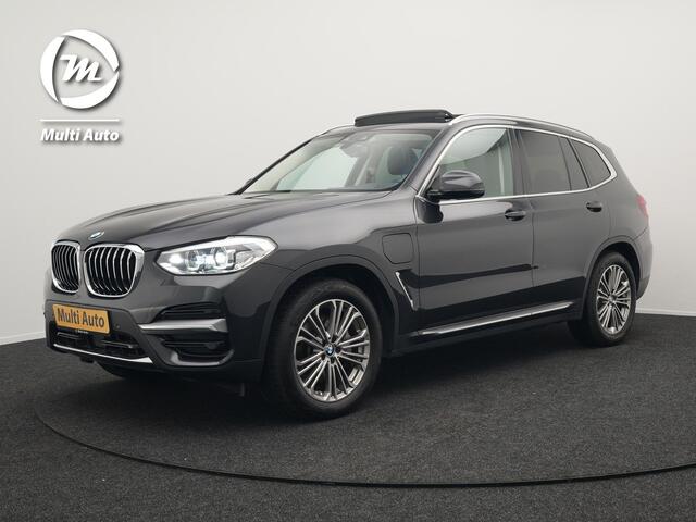BMW X3 xDrive30e Luxury Line Plug In Hybrid 293pk PHEV | Trekhaak af Fabriek | Panodak | Adaptive Cruise | Lederen Sportstoelen Memory | 19"L.M | Sfeerverlichting | Keyless | Apple Carplay |