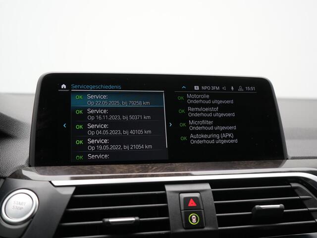 BMW X3 xDrive30e M Sport Plug In Hybrid 293pk Dealer O.H. PHEV | Trekhaak Af Fabriek | Adaptive Cruise | Head Up | 360 Camera | Harman/Kardon | Adaptief Onderstel | Lederen Sportstoelen Memory & Verwarmd | Sfeerverlichting | Keyless | Blis |