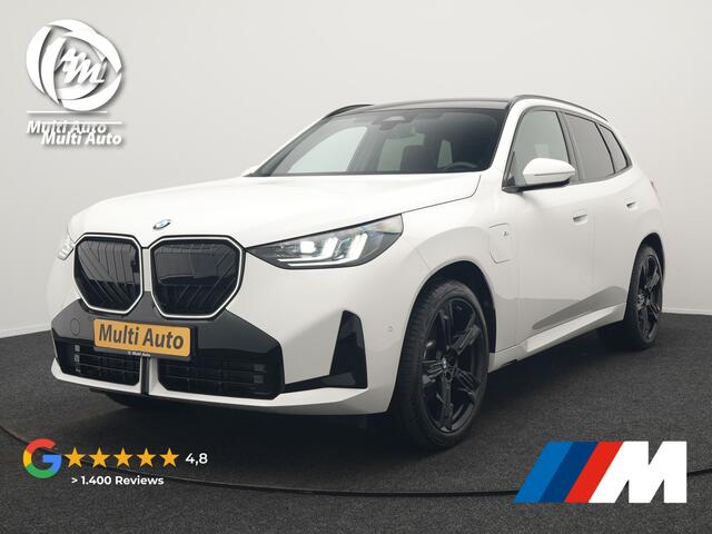 BMW X3 30e xDrive M Sport PRO Plug In Hybrid 299pk PHEV | Panodak | Trekhaak af Fabriek | Adaptive Cruise | 21"L.M | 360 Camera | Head Up | Harman Kardon | Lederen Sportstoelen Memory | Widescreen |