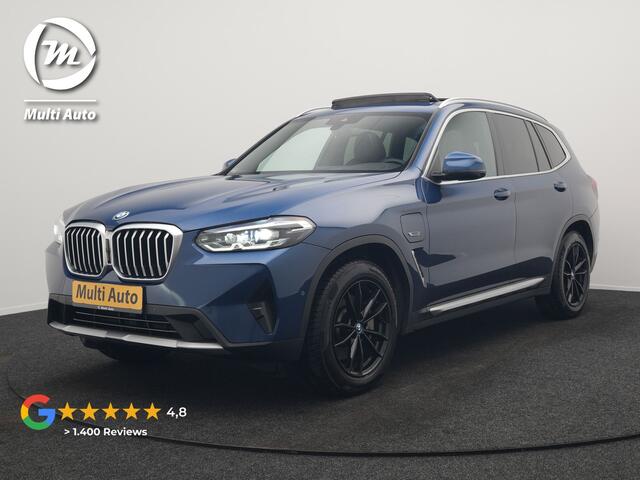 BMW X3 xDrive30e Business Edition Plus Plug In Hybrid 293pk FACELIFT Dealer O.H. PHEV | Trekhaak Af Fabriek | Panodak | 360 Camera | Lederen Sportstoelen Memory & Verwarmd | Sfeerverlichting | Apple Carplay | Keyless | Virtual | Navigatie | DAB | Cruise Control 