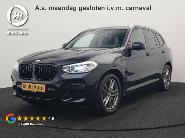 BMW X3 xDrive30e M Sport Plug In Hybrid 293pk Dealer O.H. PHEV | Head Up | 360 Camera | Lederen Sportstoelen Verwarmd | Sfeerverlichting | Keyless | Blis | Virtual | Navigatie | DAB | Cruise Control | Carbon Schwarz Metallic |