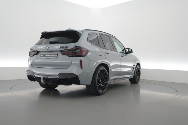 BMW X3 M Competition - 510PK | Rijklaar! | S/K-dak | Elek. Trekhaak | HUD | Leder+Memory | Stuur-Stoelverw. | Sfeerverl. | Harman/Kardon | Carbon | Laser | 360*+PDC | Nav+Carplay | Brooklyn Grau | M-Drivers Package V