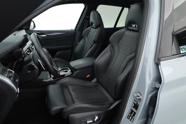 BMW X3 M Competition - 510PK | Rijklaar! | S/K-dak | Elek. Trekhaak | HUD | Leder+Memory | Stuur-Stoelverw. | Sfeerverl. | Harman/Kardon | Carbon | Laser | 360*+PDC | Nav+Carplay | Brooklyn Grau | M-Drivers Package V