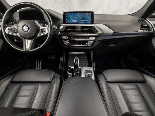 BMW X3 xDrive20i M Sport High Executive 184Pk Automaat (PANORAMADAK, M PAKKET, GROOT NAVI, 360 CAMERA, HARMAN/KARDON, LEDER, STOELVERWARMING, ADAPTIVE CRUISE, GETINT GLAS, TREKHAAK, NIEUWSTAAT)