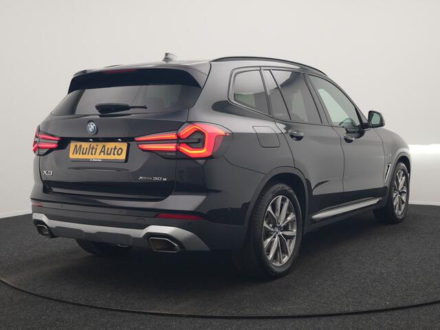 BMW X3 xDrive30e High Executive PHEV 293pk Dealer O.H. | Trekhaak Af Fabriek | Panodak | Head Up | 360 Camera | Laser LED | Lederen Sportstoelen Memory & Verwarmd | Sfeerverlichting | Apple Carplay | Blis | Keyless | Navigatie | DAB | Plug In Hybrid |