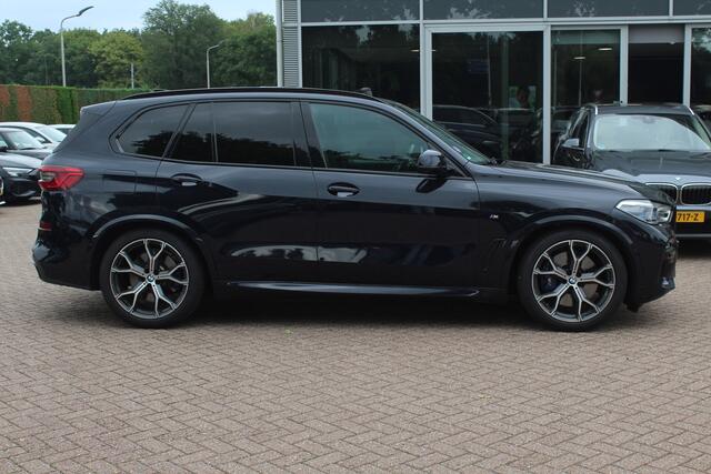 BMW X5 xDrive45e High Exe. M Sport / Trekhaak / Panoramadak / 360Camera / Head-up / 21'' / Laser LED / Luxe Leder / Harman Kardon / Keyless / Softclose / Stoelvenitlatie / Stuurverwarming / Dodehoek / DAB / Stoelverwarming 4x