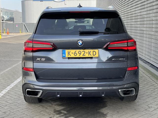 BMW X5 xDrive45e High Executive / Pano / Head-up / Navi / Carplay / 360 Camera / Parkeersensoren V+A / Leder / Zwenkbare trekhaak /