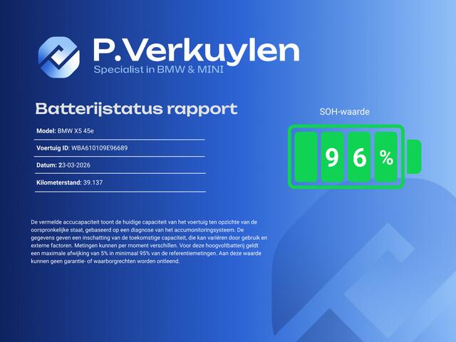 BMW X5 xDrive45e M SPORT | HARMAN KARDON | SOFT CLOSE | DRIVING ASS. PROFF. | TREKHAAK | PANORAMA | LASER |