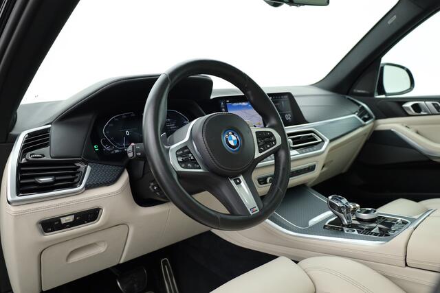 BMW X5 xDrive45e M Sport | SOH 95% | Pano | HUD | Laser | Elek. Trekhaak | Luchtvering | Shadowline | Leder+Memory | Dig. Cockpit | Stoel- Stuurverw. | Camera+PDC | Elek. Klep | V