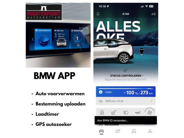 BMW i3 Executive 120Ah 42 kWh Navi-Pro/W-pomp/Carplay/Camera/3-fase/20"