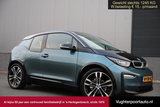 BMW i3 120Ah 42 kWh/Executive/Blue Ridge Mt./Carplay/W-pomp/Navi pro/3-Fase/20"