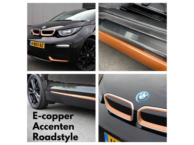 BMW i3 S 184pk /120Ah 42 kWh*RoadStyle*/Sunroof/Adaptive/H-Kardon/Carplay/W-pomp/3-fase