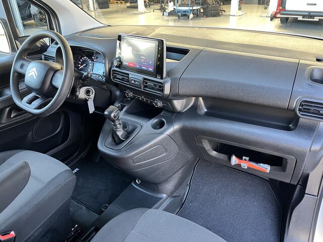 Citroen BERLINGO 1.5 BlueHDI bestel Airco Cruise control 2-Persoons Schuifdeur Telefoonverbinding Apple carplay Stuurwielbediening Euro 6